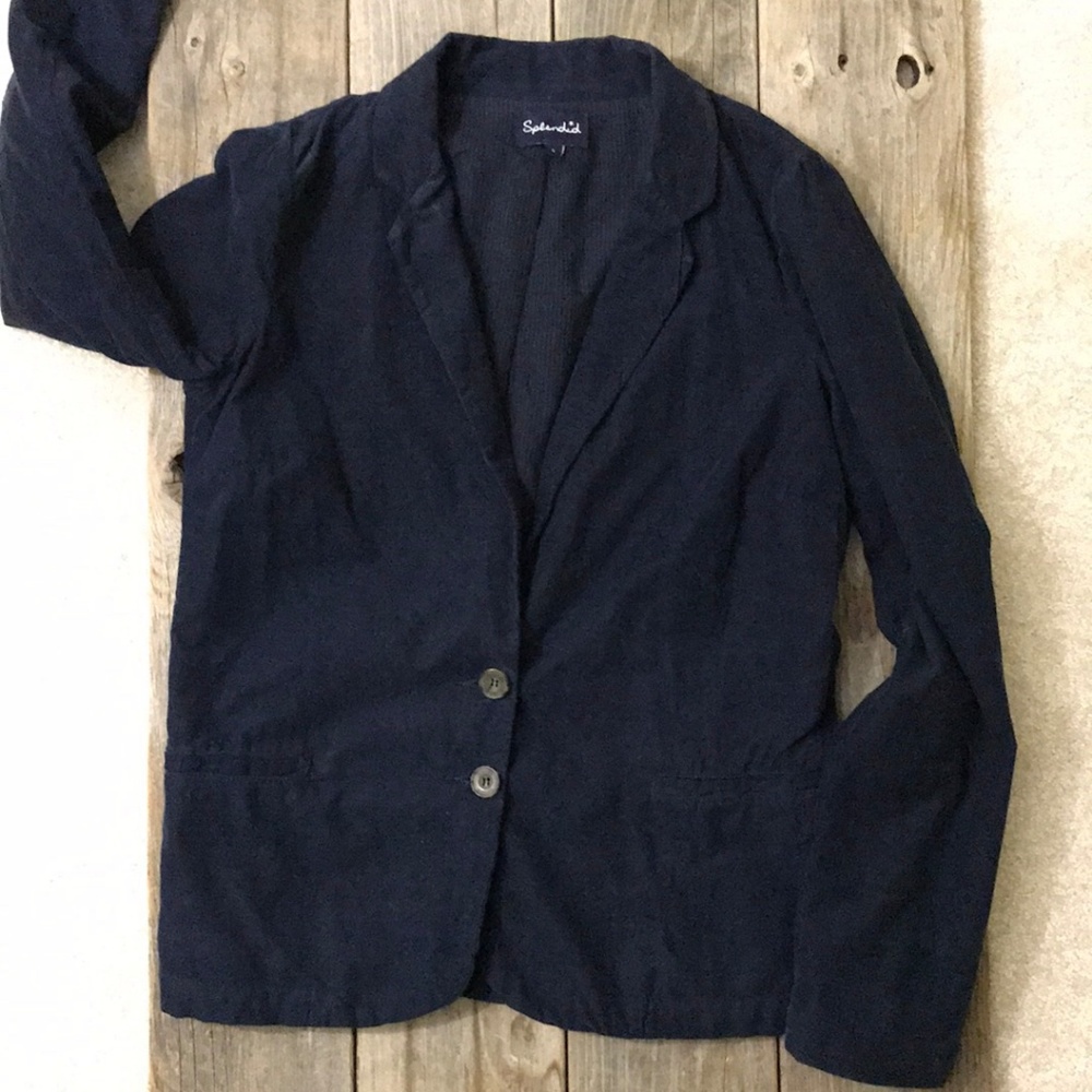 Splendid The Hyperion Cord Blazer Navy - Picture 2 of 6